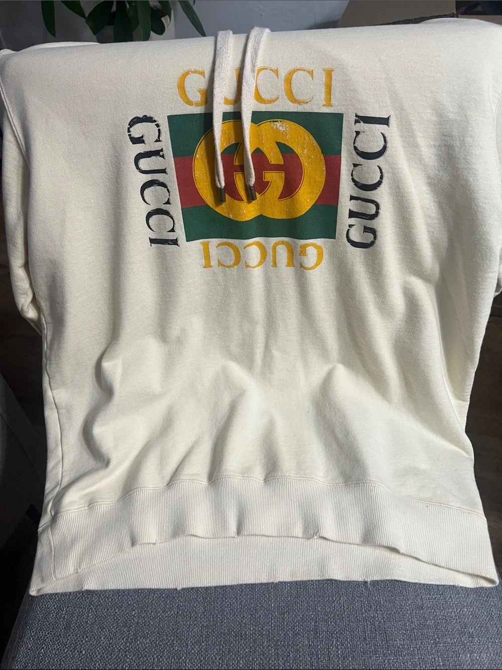 Gucci cream hoodie
